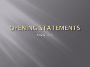 Opening Statements