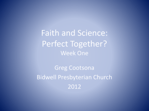 PowerPoint curriculum - Scientists In Congregations