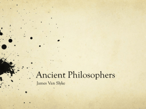 Ancient Philosophy