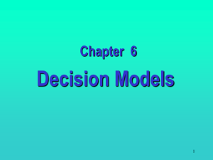Chapter 8 Decision Analysis