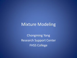 Mixture Modeling - FHSS Research Support Center