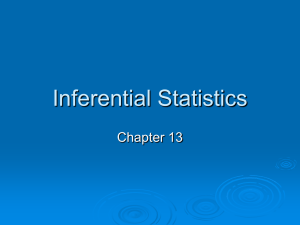 Inferential Statistics