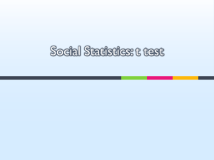 t test