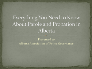 John Howard Society - Parole Presentation