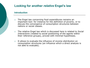 Looking for another relative Engel`s law