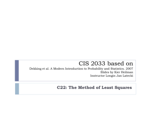 The method of least squares