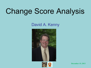 Change Score Analysis