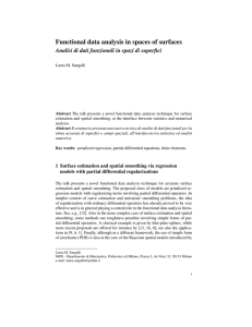 Functional data analysis in spaces of surfaces
