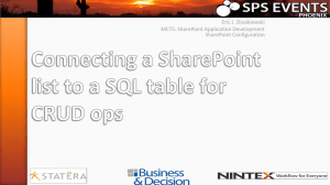 Slide deck