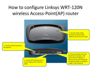 How to configure FUSD installed Linksys AP WRT