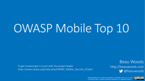OWASP Top 10 Mobile Risks