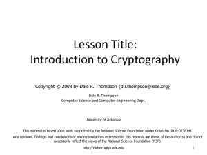 PPT - University of Arkansas