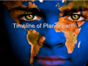 Timeline Planet Earth PowerPoint