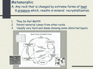 Metamorphic Rocks