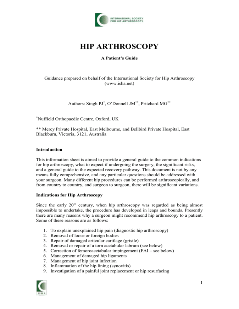 patient-information-on-hip-arthroscopy-surgery