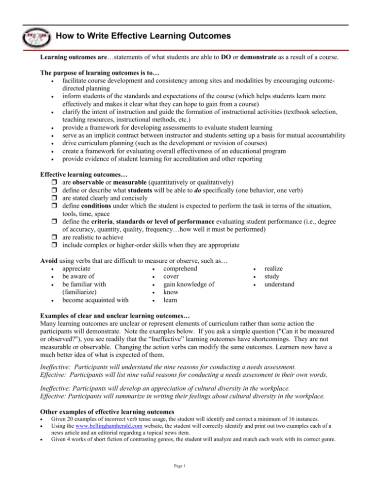 Write Effective Learning