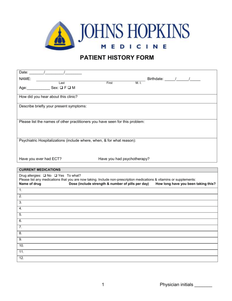 patient-history-form-johns-hopkins-medicine