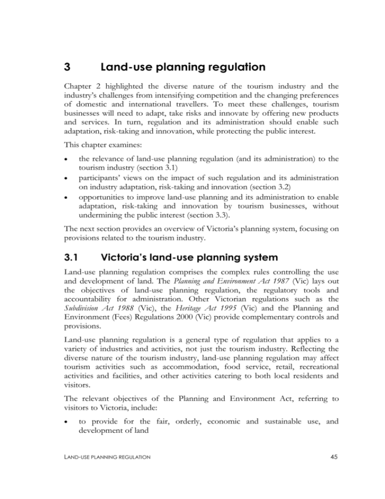 Chapter 3 Landuse planning regulation