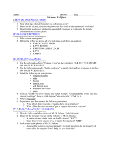 Raging Planet: Volcano Movie Questions [they are in order, answer