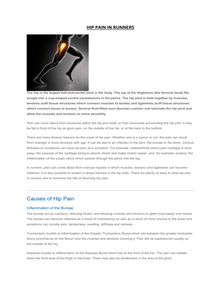 hip pain in runners