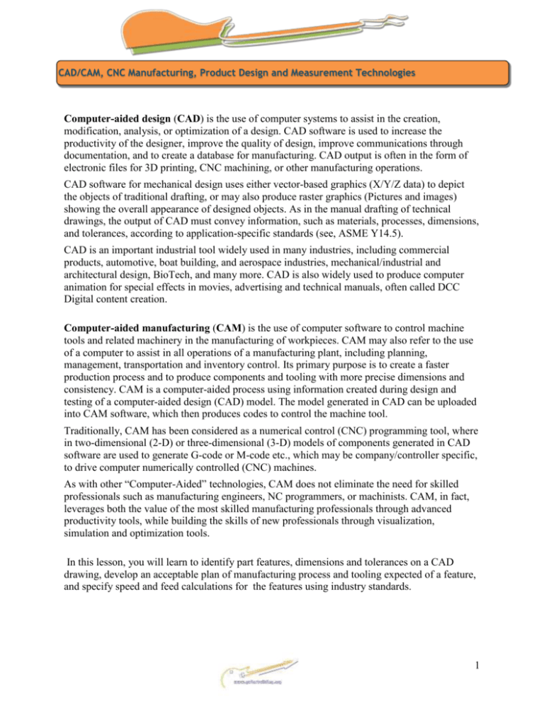 Computer Aided Manufacturing