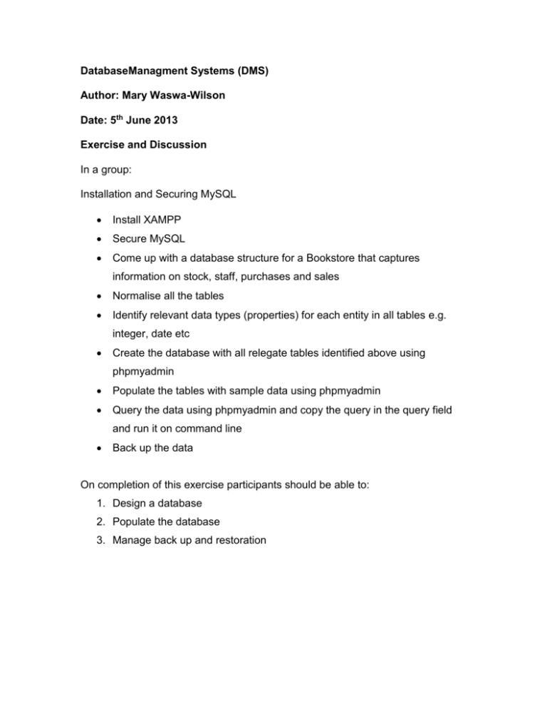 database-management-system-exercise-and-discussion