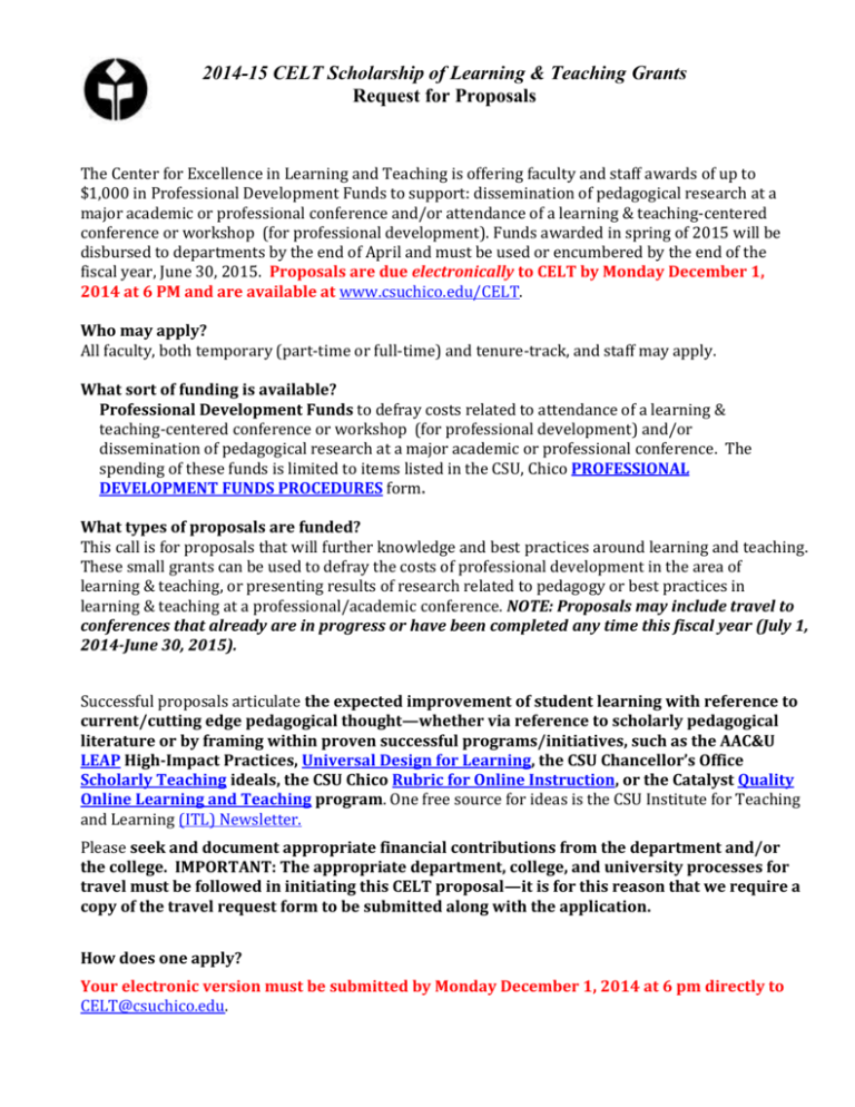 learning-and-teaching-grant-proposal