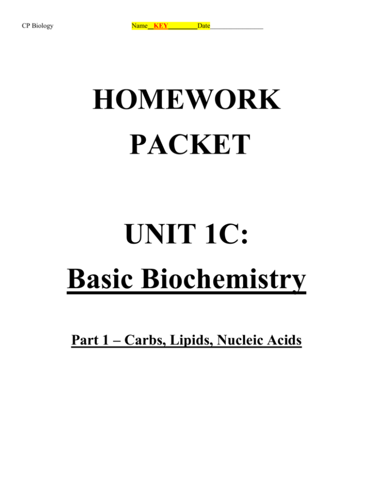 biochemistry-part-i-homework-packet-key