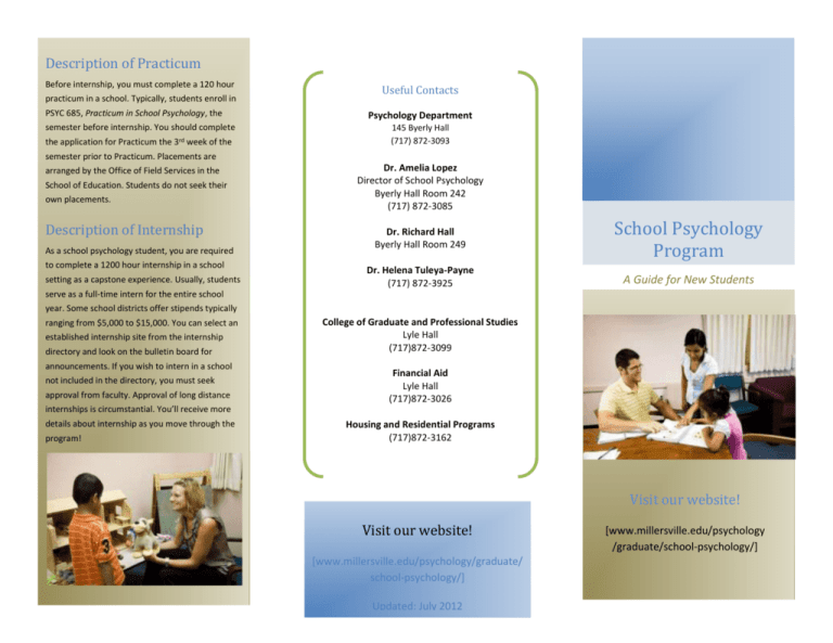 Guide for New Students Millersville University
