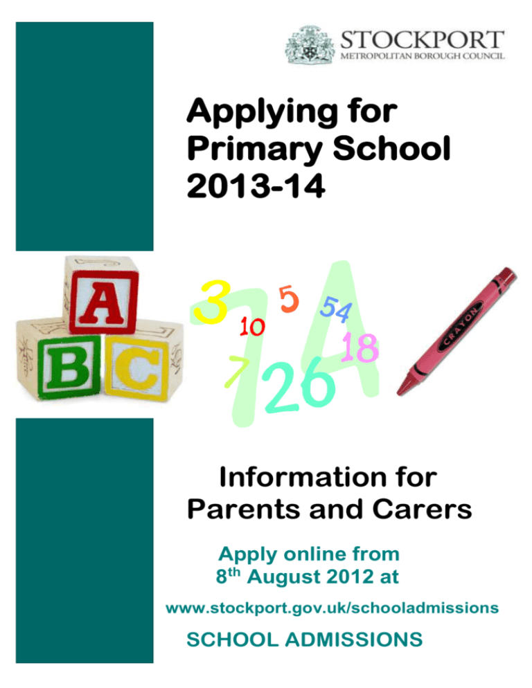 applying-for-primary-school-booklet-2013-2014