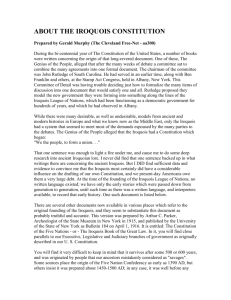 Iroquois Constitution Dekanawida