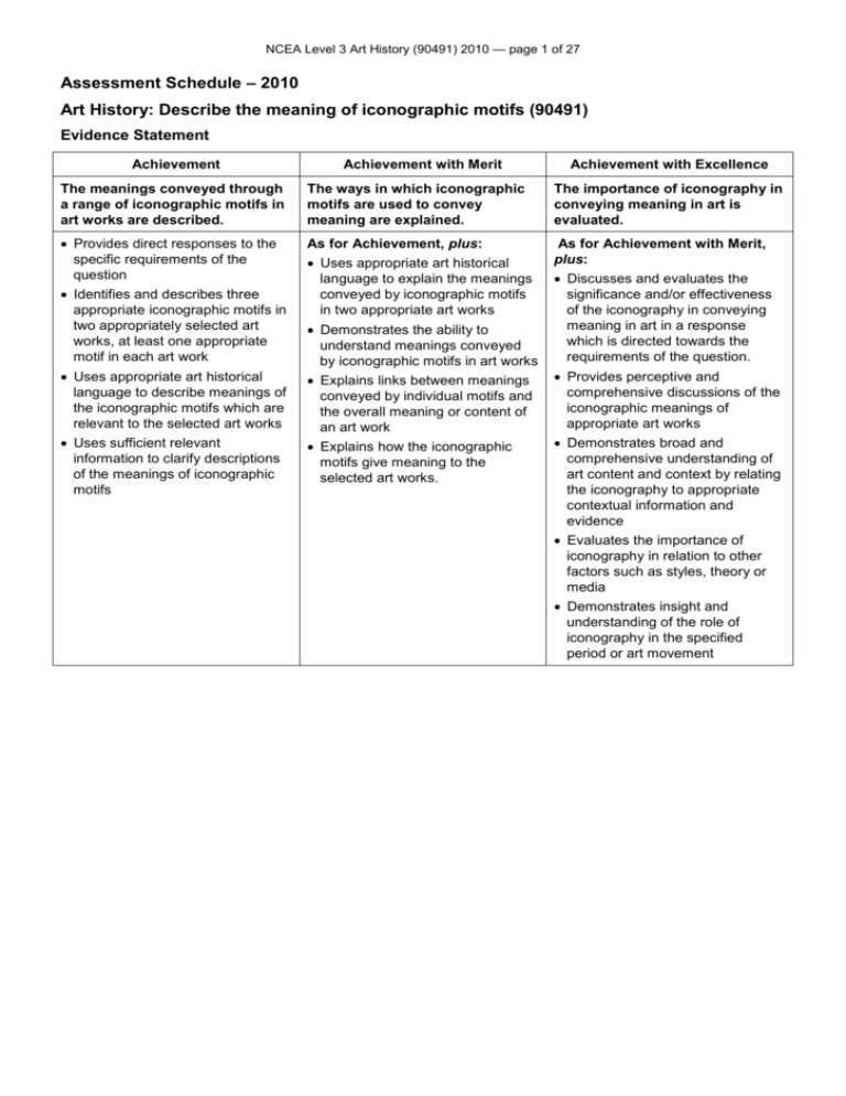level-3-art-history-90491-2010-assessment-schedule