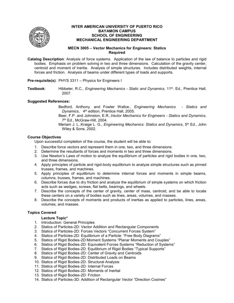 INTER AMERICAN UNIVERSITY OF PUERTO RICO