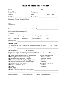 Patient Profile Form