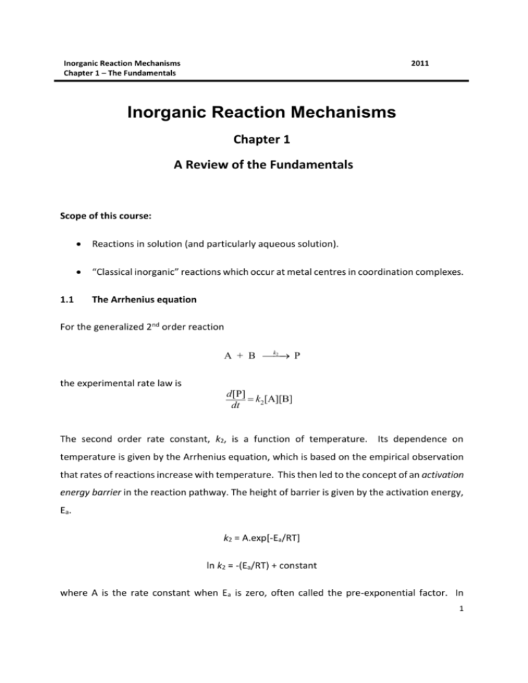 Reaction Mechanisms