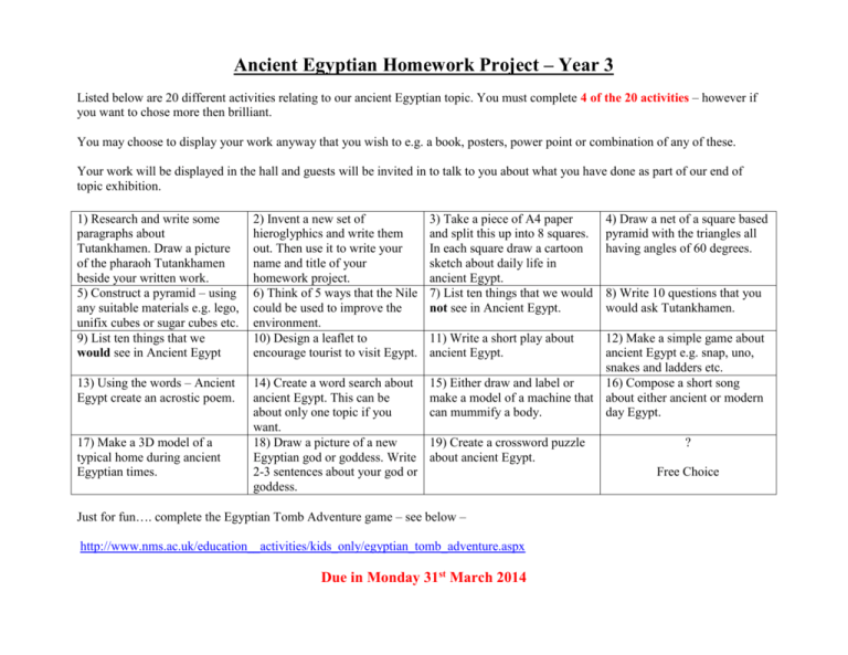 Ancient egypt ks2 picture