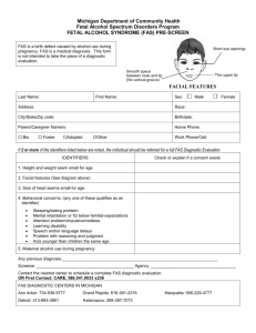 Fetal Alcohol Syndrome