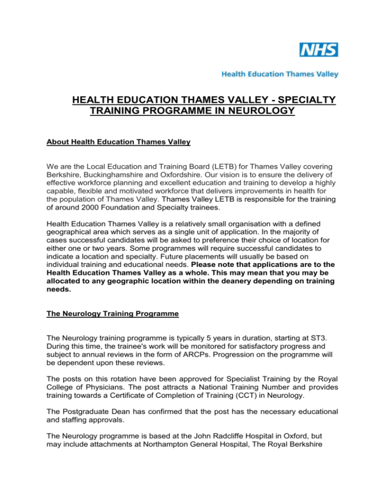 HEALTH EDUCATION THAMES VALLEY