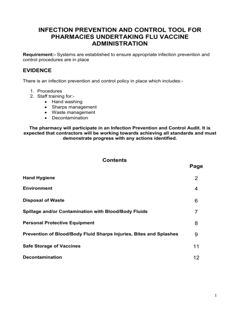 Infection Control Audit Tools