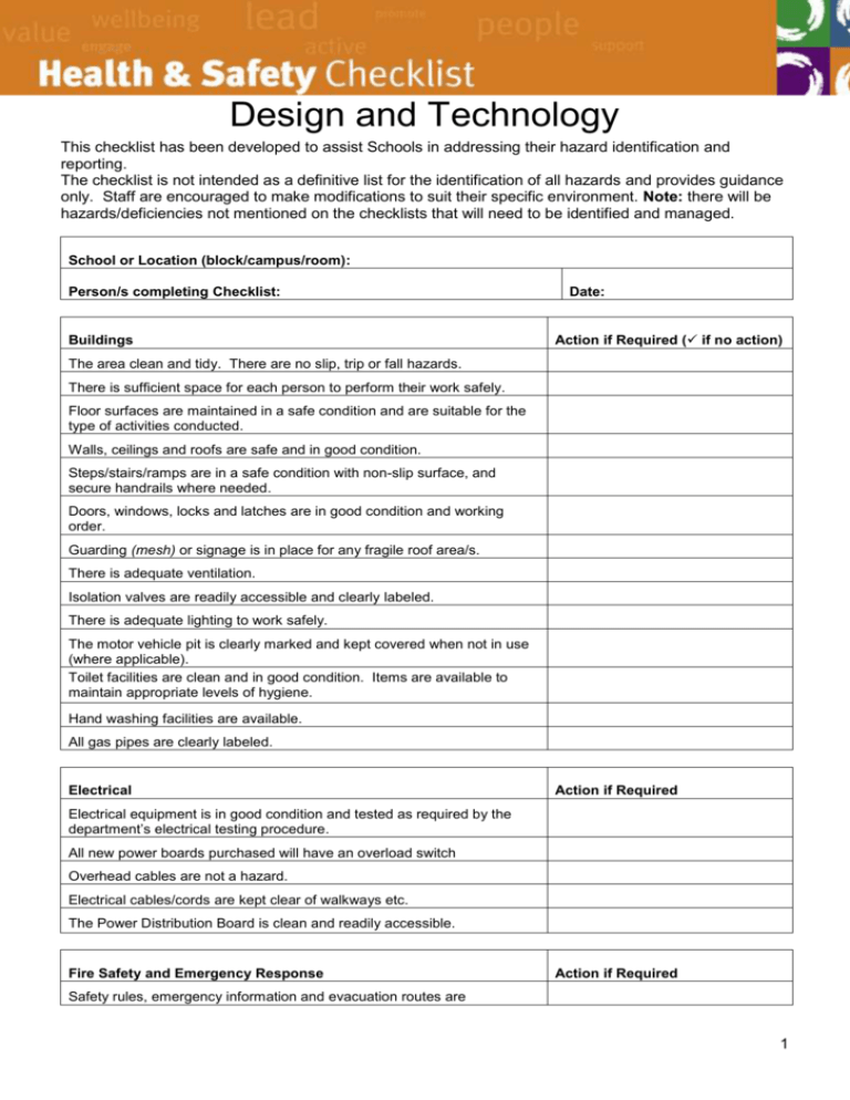 Management Of Safety In Design Technology
