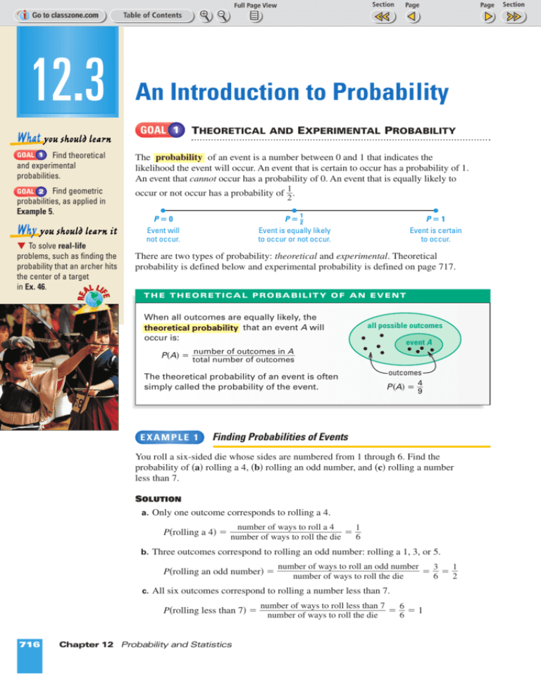 An Introduction To Probability