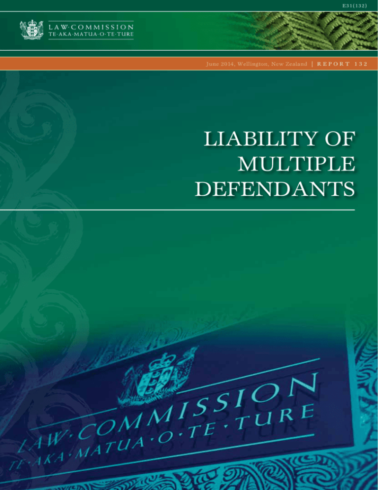 Multiple Defendants Liability of Multiple Defendants