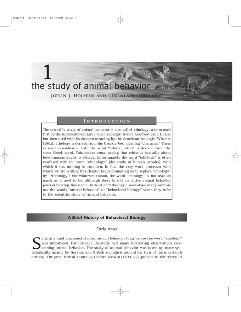 the-study-of-animal-behavior