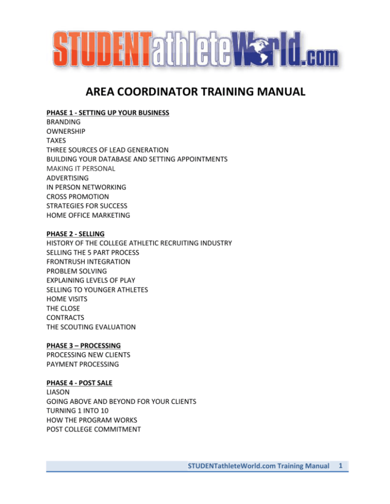 area-coordinator-training-manual