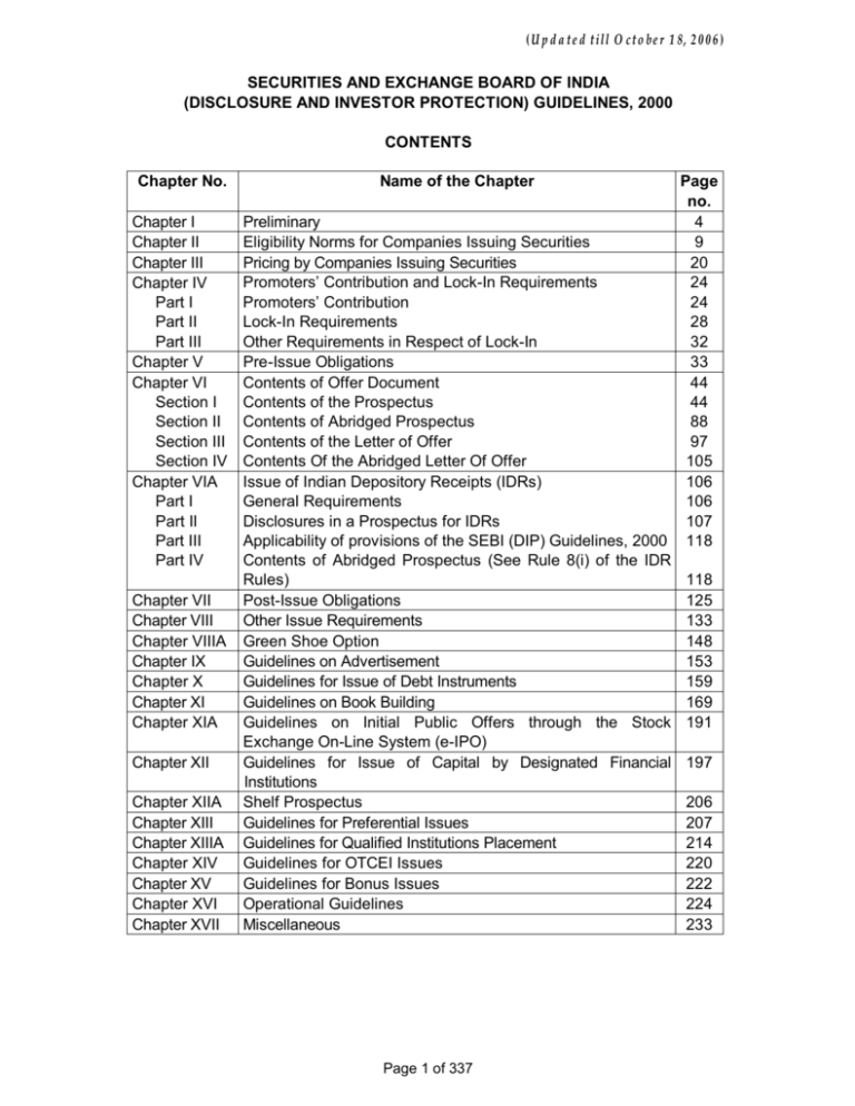 Securities And Exchange Board Of India