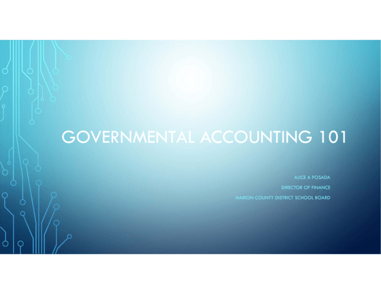 Governmental Accounting 101