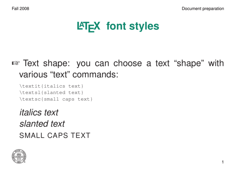 Latex Font Weight Light