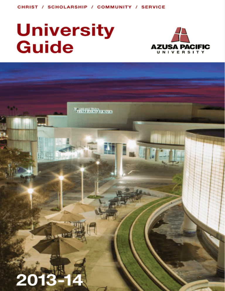 Azusa Pacific University 2013 Parent Guide