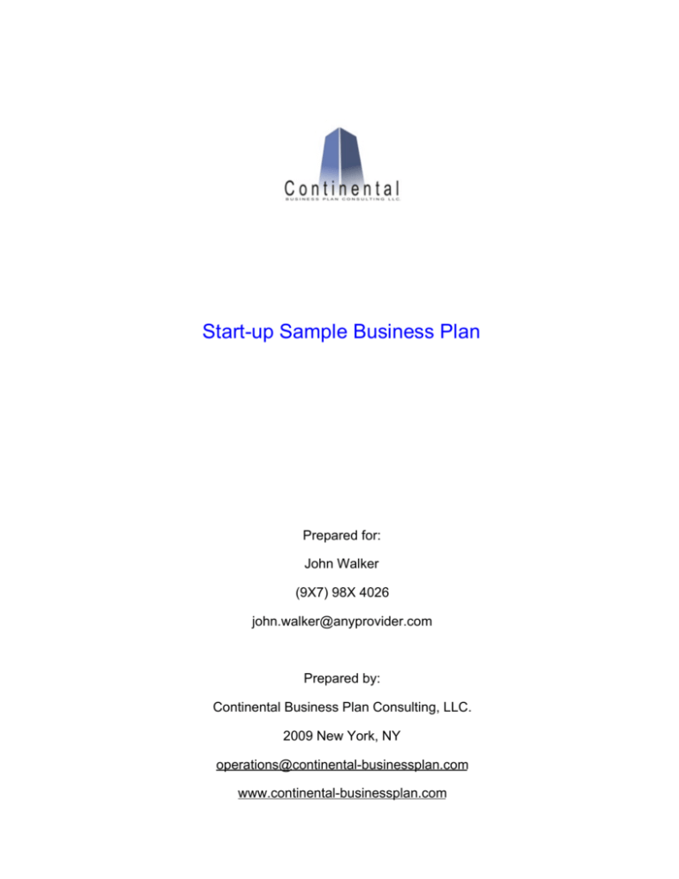 starting business plan examples