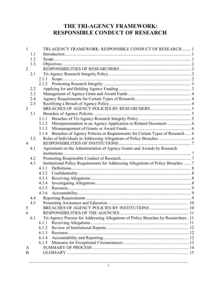 The TriAgency Framework